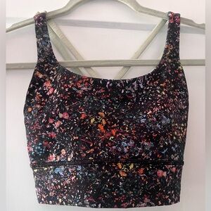 Lululemon flora print sports bra